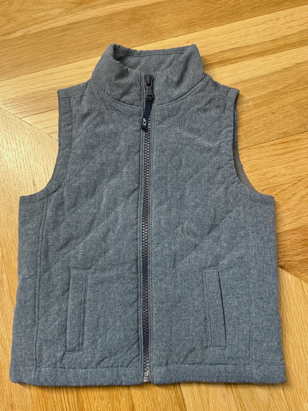 3T Vineyard Vines Kids Quilted Sleeveless Vest - Grayish Blue